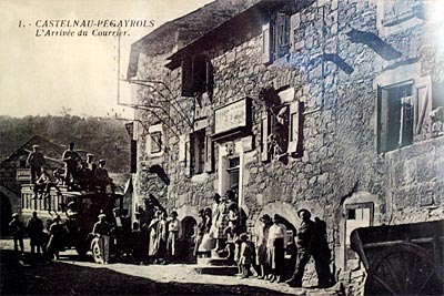 L'arrivée du courrier à Castelnau-Pégayrols