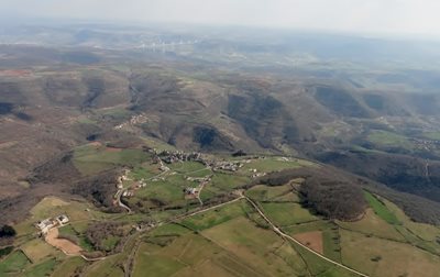 Castelnau-Pégayrols vue du ciel