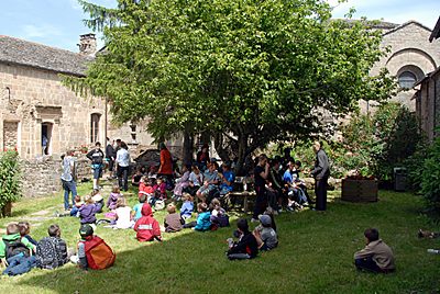 gouter dans le prieure de Castelnau-Pégayrols