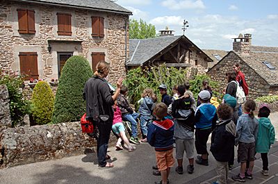 visite guidée avec une école